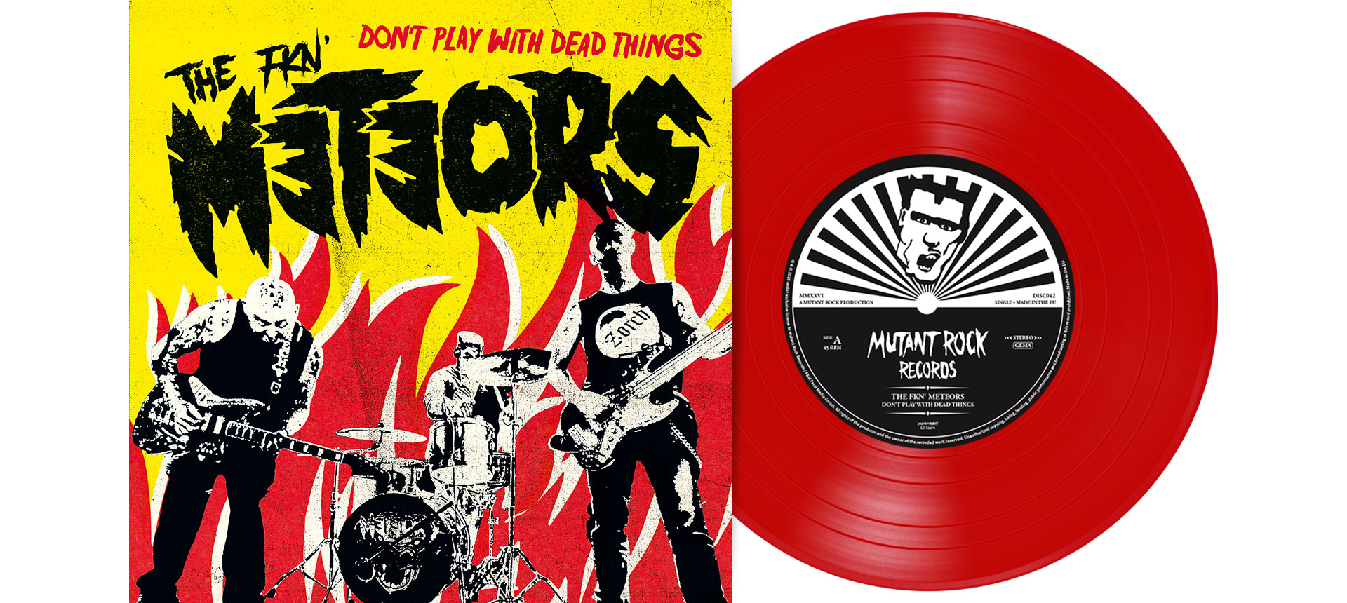 METEORS, THE - Don’t Play With Dead Things 7" Single - RED
