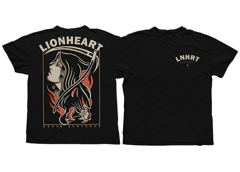 merch_shirt_lionheart_ds LIONHEART - Death Sentence T-Shirt
