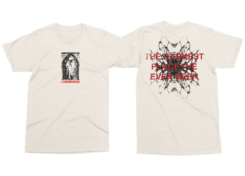 merch_shirt_landmvrks_thedarkestplace_beige LANDMVRKS - The Darkest Place I’ve Ever Been ...