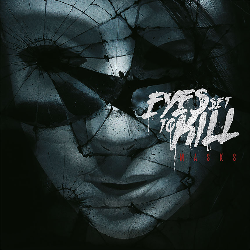 EYES SET TO KILL - Masks 12" LP - RED BLACK MARBLED