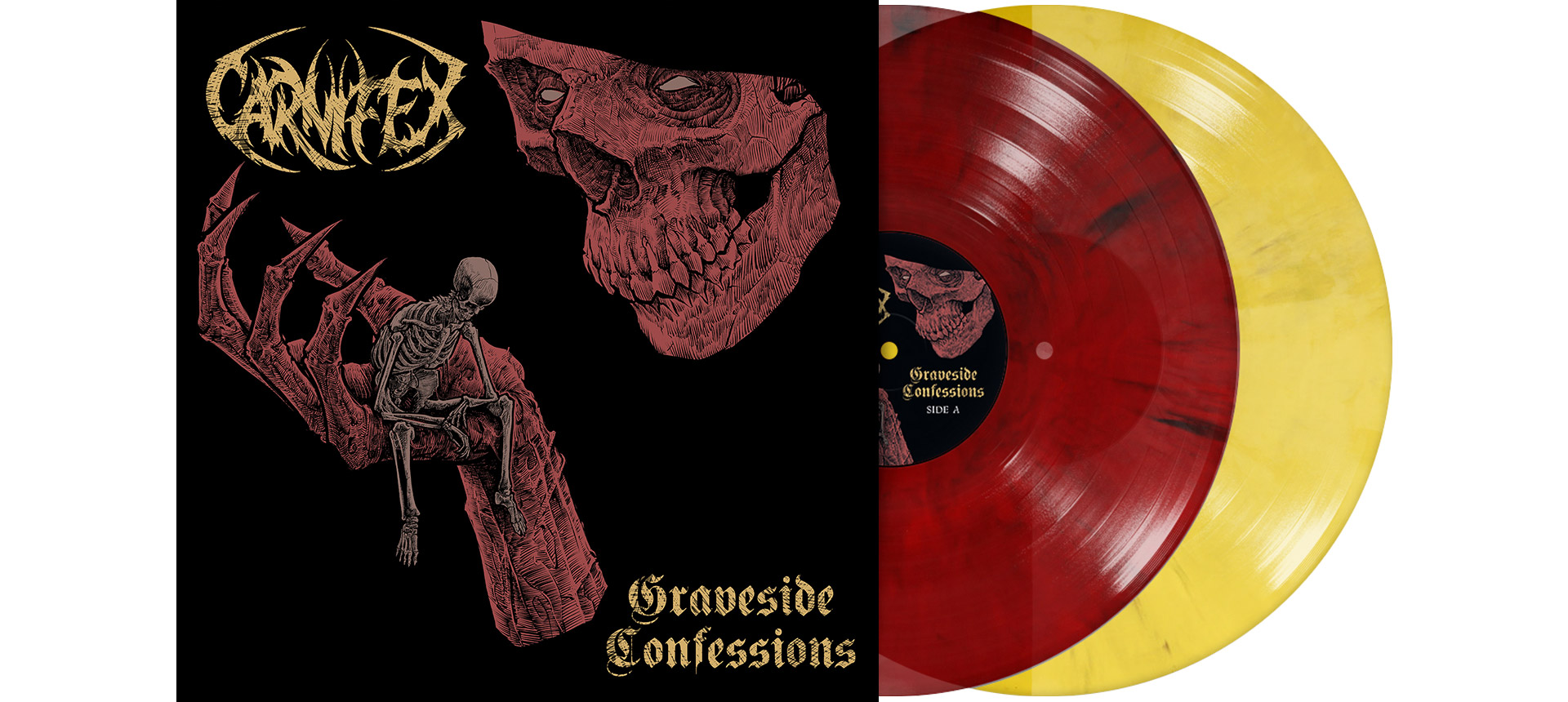 CARNIFEX - Graveside Confessions 12" DO-LP - RED YELLOW