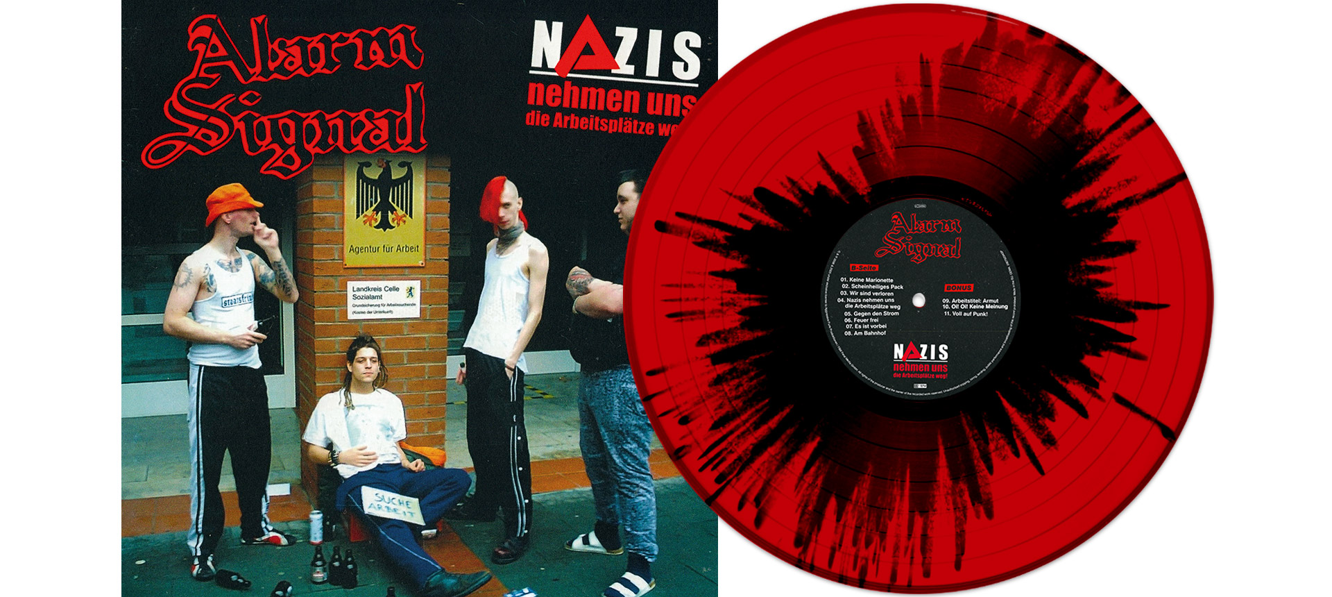 ALARMSIGNAL - Nazis nehmen uns die Arbeitsplätze weg 12" LP - SPLATTER ALARMSIGNAL - Nazis nehmen uns die Arbeitsplätze weg 12" LP - SPLATTER