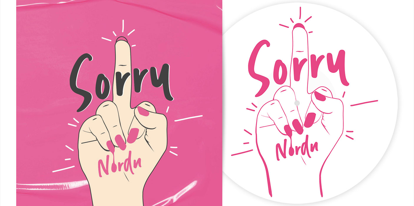 vinyl_silkscreen_1151-1 NORDN - Sorry 12" EP - WHITE inkl. Siebdruck