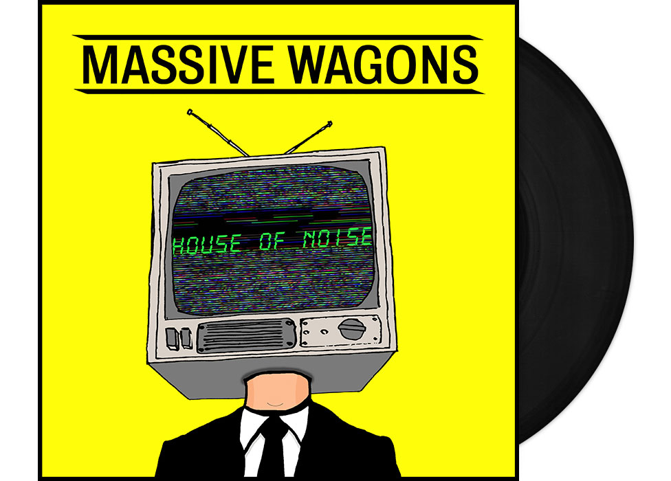 MASSIVE WAGONS - House of Noise 12" LP - BLAC...