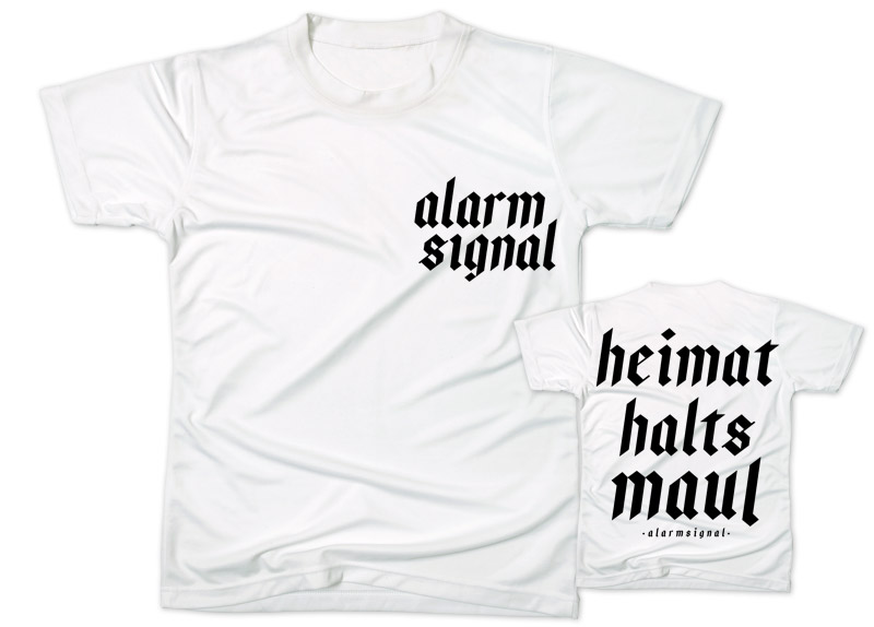 ALARMSIGNAL - Heimat halt's Maul White T-Shir...