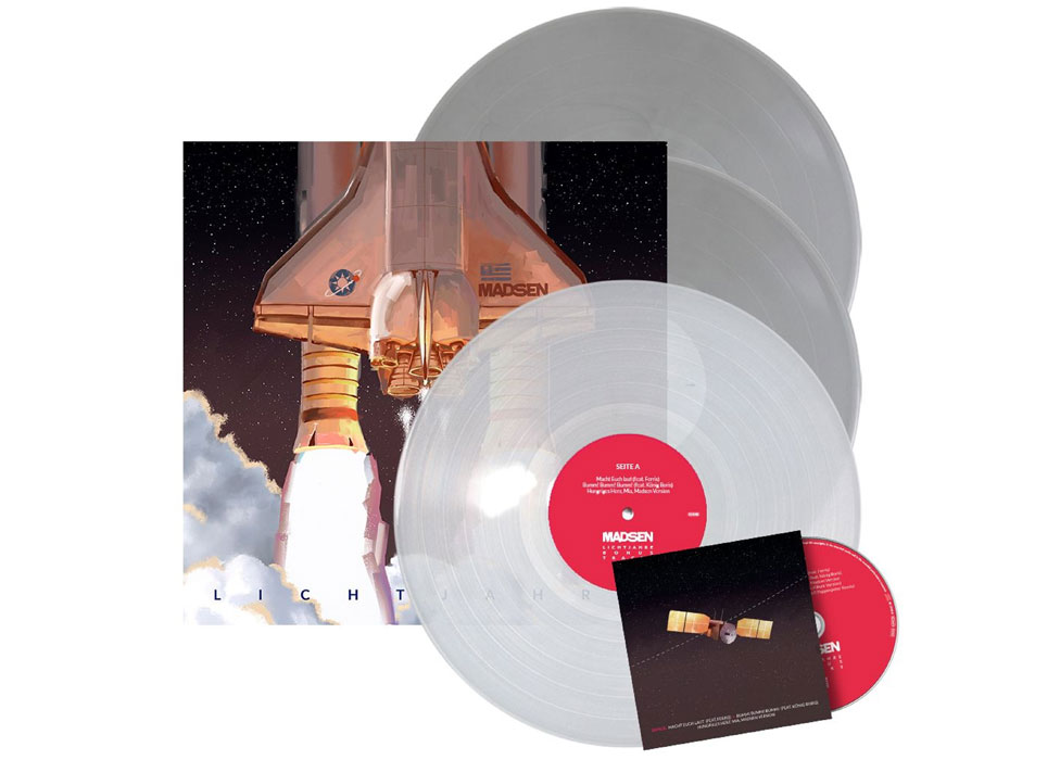 MADSEN -  Lichtjahre 12" 3LP + CD - CLEAR GRE...