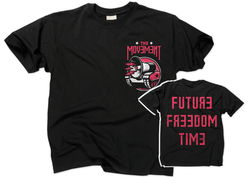 merch0115-1 MOVEMENT, THE - Future Freedom Time T-Shirt
