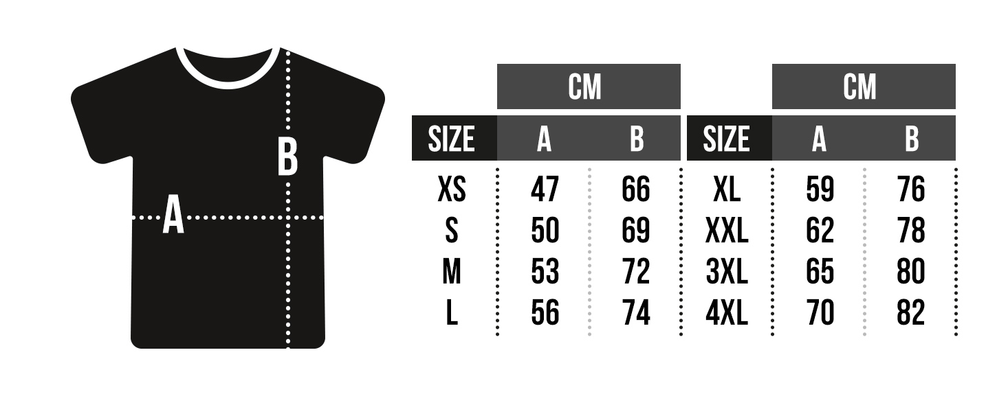 Show size chart