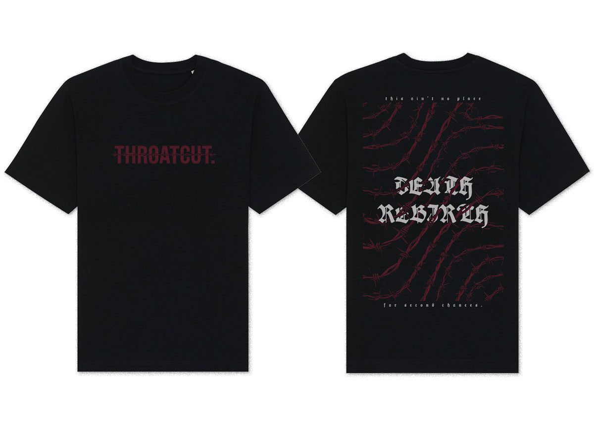 Merch_Shirt_1200x860_Throatcut-Wire THROATCUT. - Barbed Wire T-Shirt