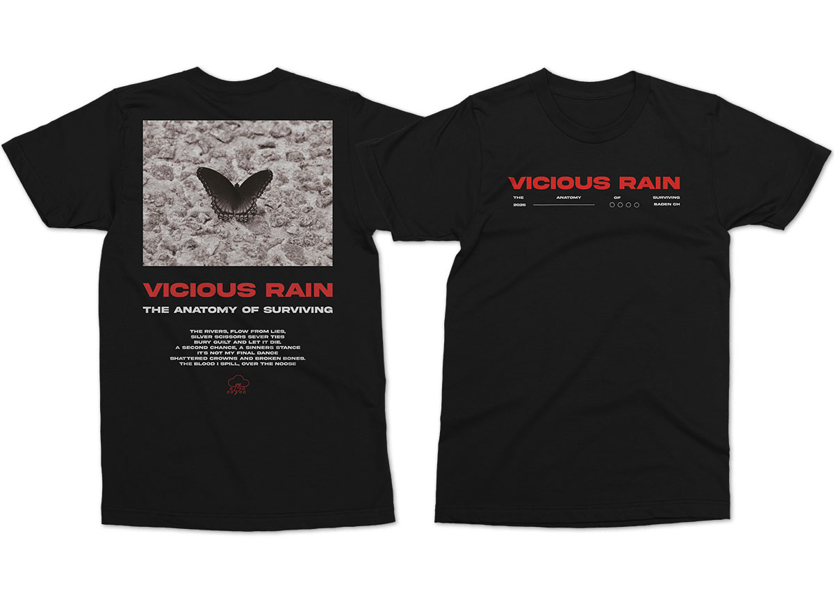 VICIOUS RAIN - Butterfly T-Shirt