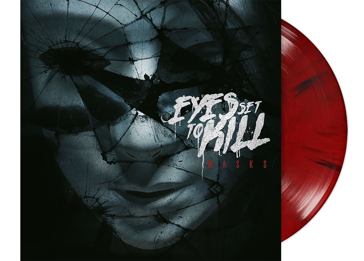 EYES SET TO KILL - Masks 12" LP - RED BLACK MARBLED