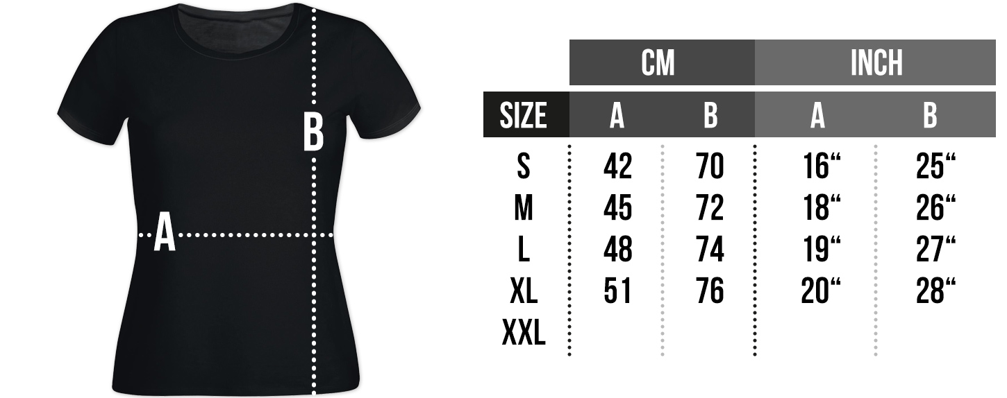 Show size chart
