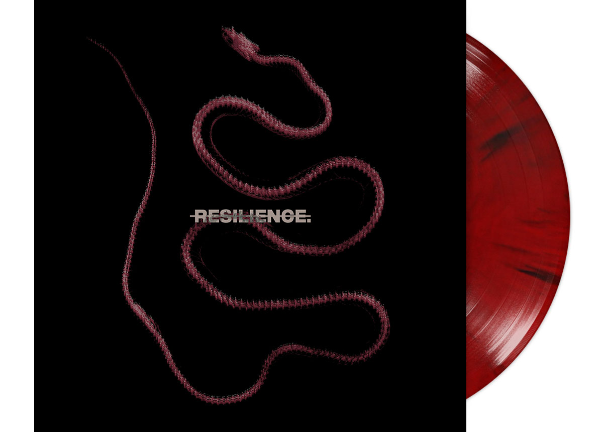 THROATCUT. - RESILIENCE. 12" LP - RED MARBLED THROATCUT. - RESILIENCE. 12" LP - RED MARBLED