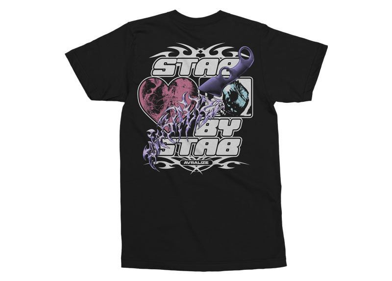 AVRALIZE - Stab By Stab T-Shirt AVRALIZE - Stab By Stab T-Shirt