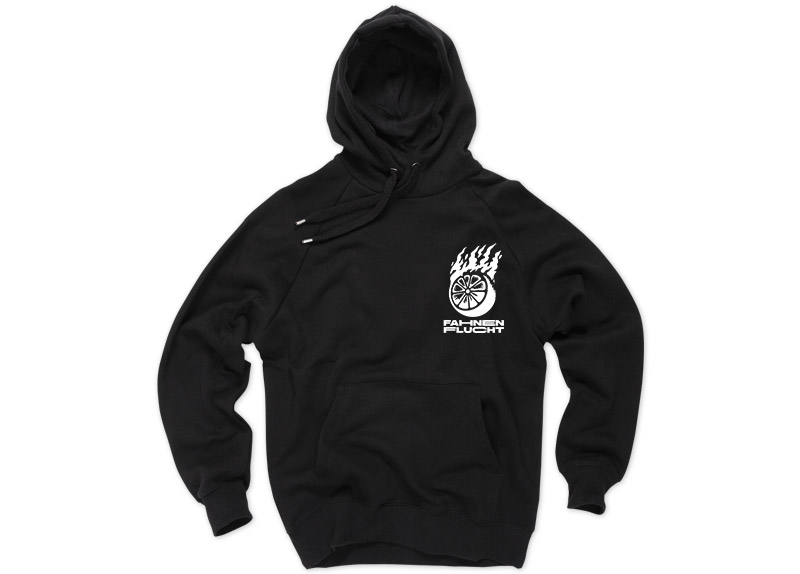 FAHNENFLUCHT - Molotov Zitrone Hoodie - WHITE PRINT FAHNENFLUCHT - Molotov Zitrone Hoodie - WHITE PRINT