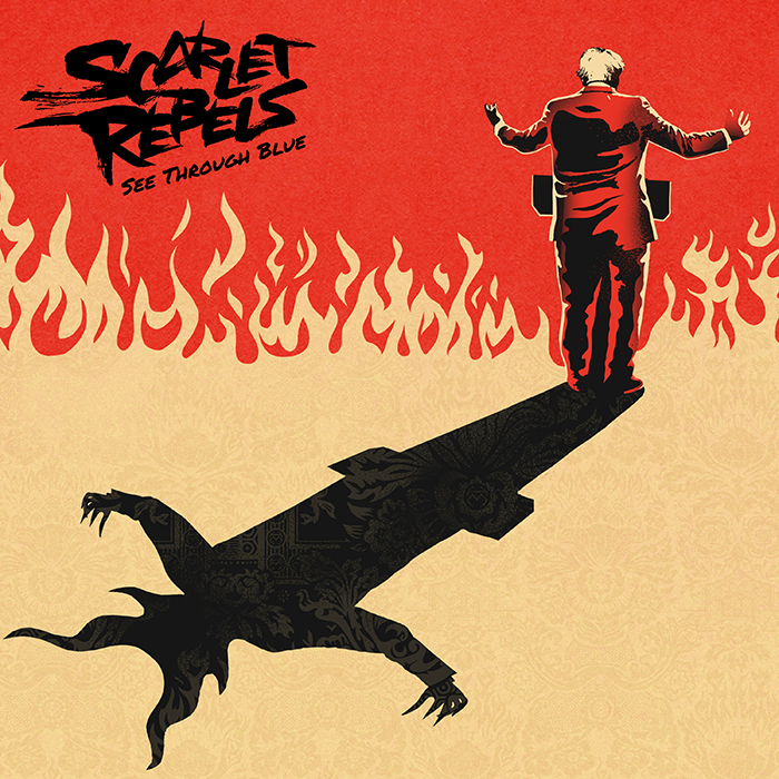 SCARLET REBELS - See Through Blue 12" LP - BLACK