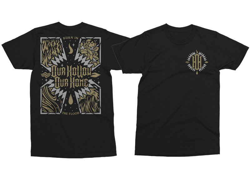 merch_shirt_ourhollowourhome OUR HOLLOW, OUR HOME - Burn In The Flood T-Sh...