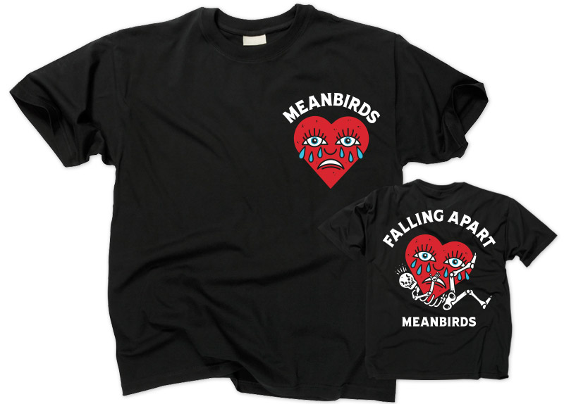 merch0124-1 MEANBIRDS - Falling Apart T-Shirt