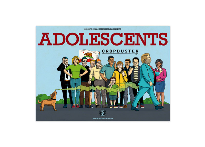  ADOLESCENTS  Cropduster Poster  OUT OF VOGUE SHOP DE