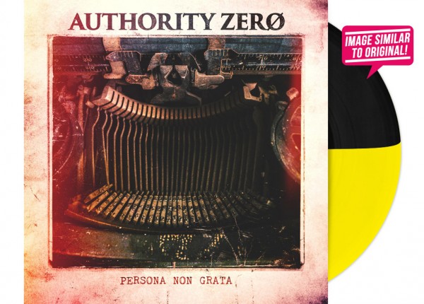 AUTHORITY ZERO - Persona Non Grata 12" LP - YELLOW/BLACK