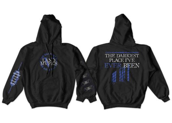 LANDMVRKS - The Darkest Place I’ve Ever Been Hoodie - BLACK